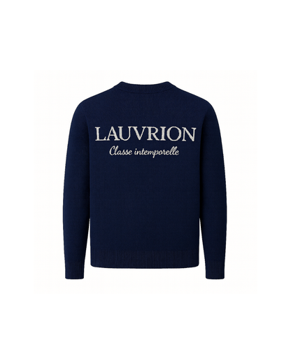 【美品】Loved one Logo Jacquard Knit Navy Michigan Wolverines Love Letter Sweater | KADYLUXE トップス